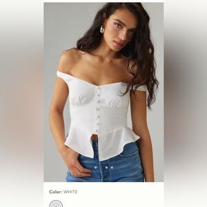 Reformation Lilly Linen Top